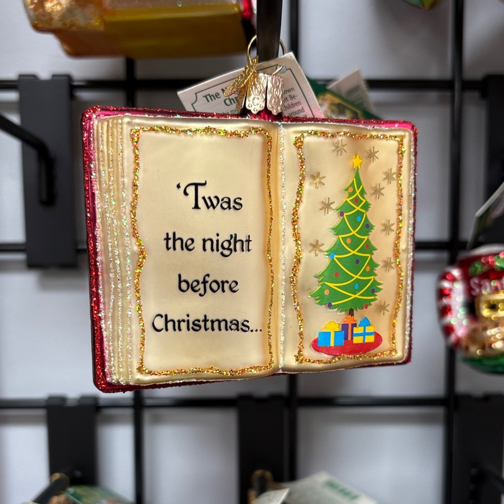 Old world Christmas the night before Christmas ornament